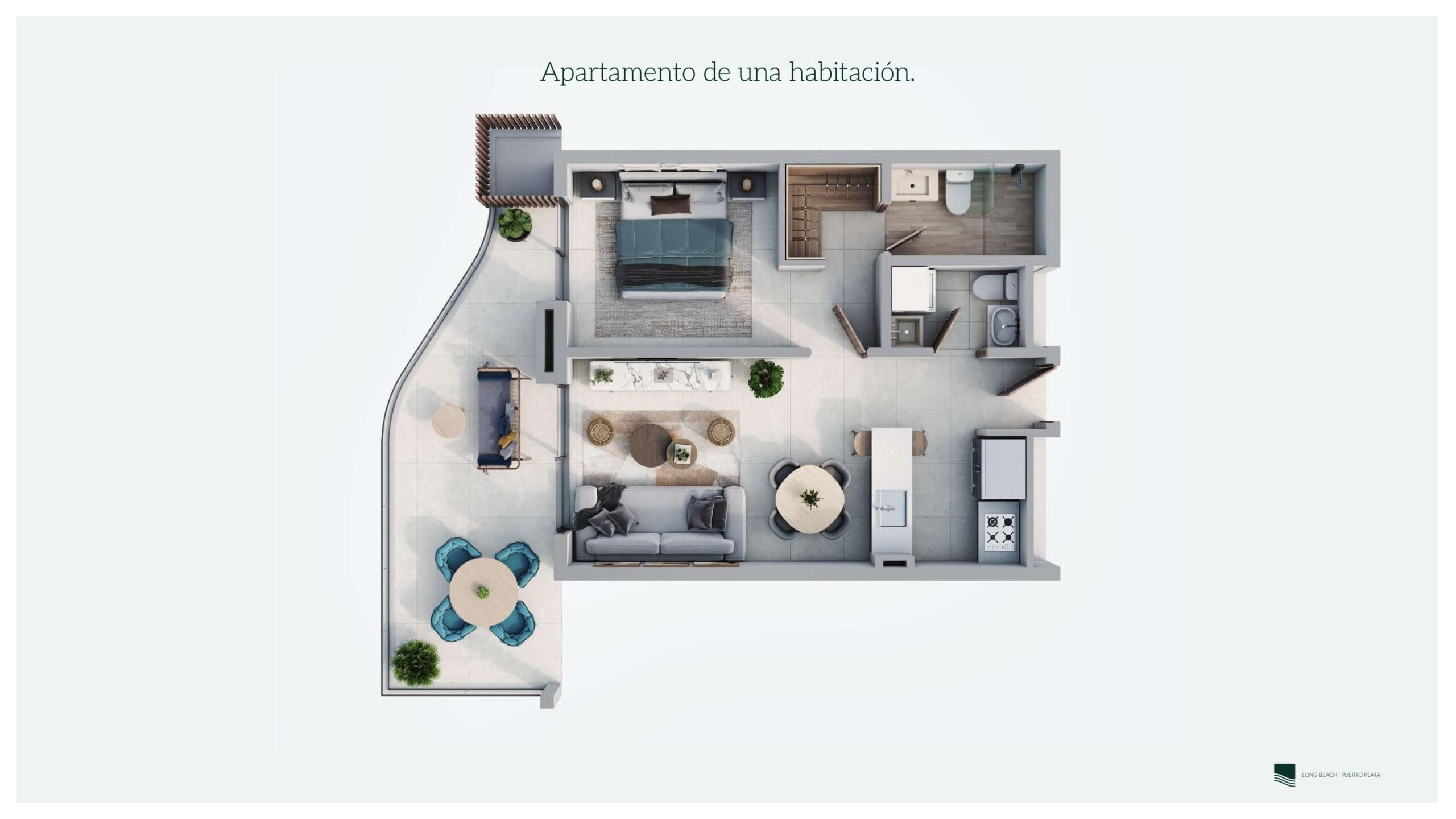 One bedroom apartment Long Beach Puerto Plata