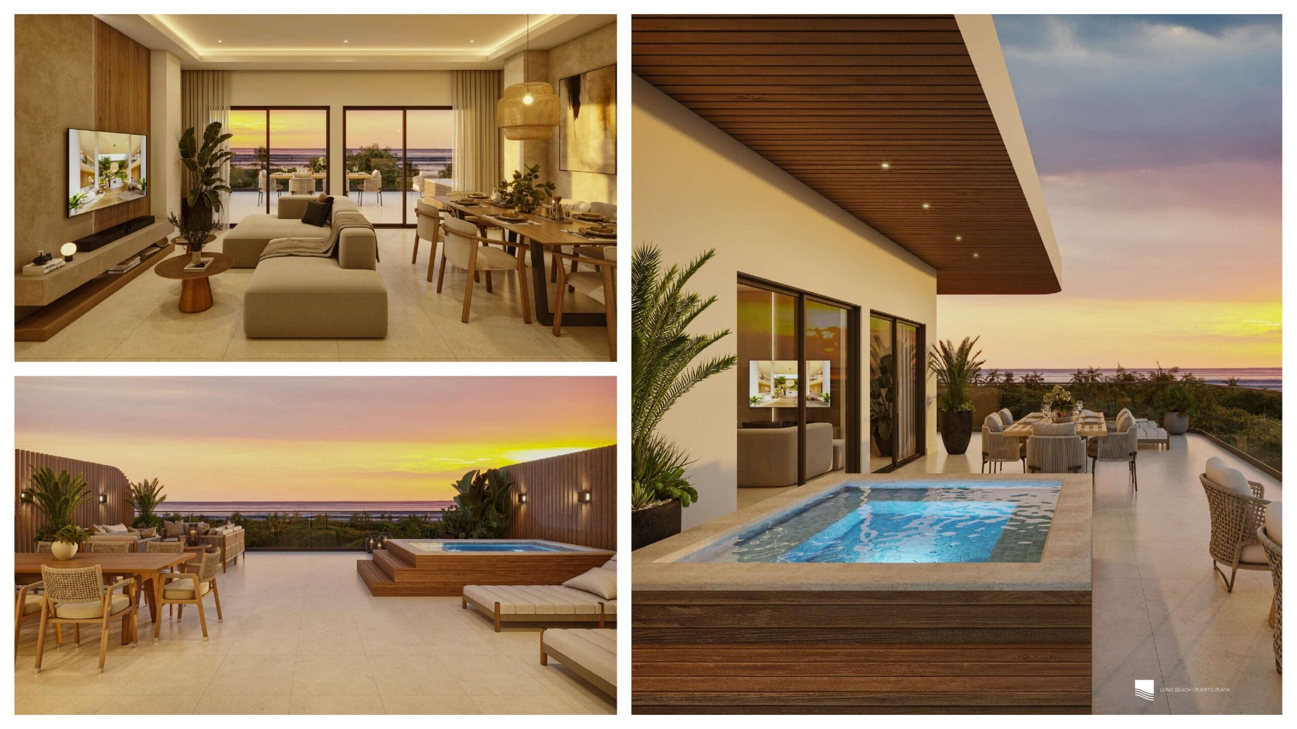 Penthouse rooftop Long Beach Puerto Plata